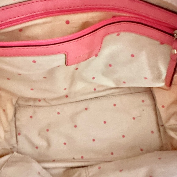 Kate Spade Topsy Pink Ocean Coral Reef Osprey Rose Purse Tote - Picture 9 of 11